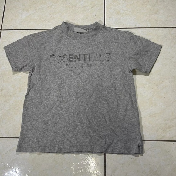 Essentials Fear Of God Kids shirt (Sz 8m) DAMAGE - Picture 8 of 10